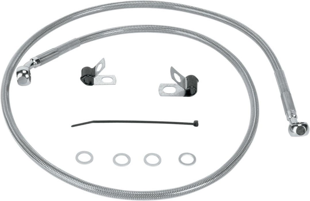 Drag Specialties Front Brake Line Stainless Steel - Part #17410874 - Hogparts UK
