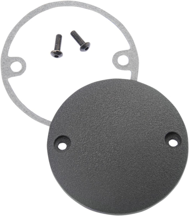Drag Specialties Point Cover Wrinkle Black 2-Hole - Part #09401243 - Hogparts UK