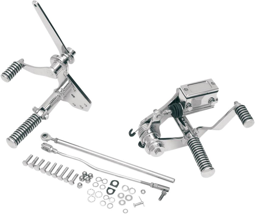 Drag Specialties Forward Controls Extended 2" W/ 0.75" Master Cylinder - Part #DS243523 - Hogparts UK