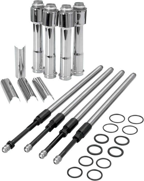 S&S Adjustable or Quickee Pushrod Kit with Cover Kit #930-0023