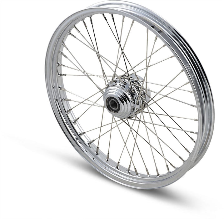 Drag Specialties Front Wheel 21X2.15 Single-Disc 40-Spoke Chrome - Part #02030399 - Hogparts UK