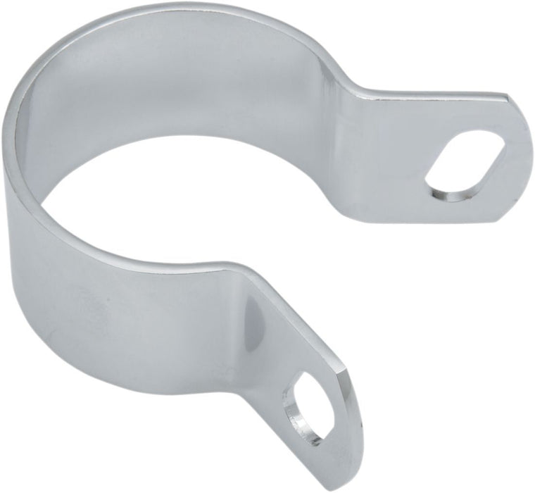 Drag Specialties Midway Drag Pipe Mount Clamp Chrome - Part #DS203017 - Hogparts UK