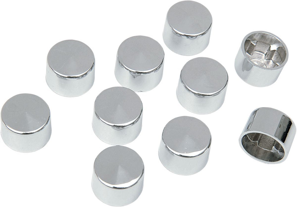 Drag Specialties Chrome 12 Point Screw Cover 1/4" - Part #24020124 - Hogparts UK