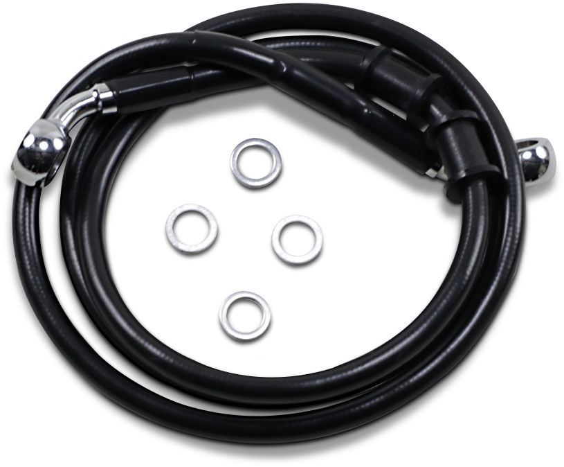 Drag Specialties Frt Brake Line Xl Bk +8 - Part #17415365 - Hogparts UK