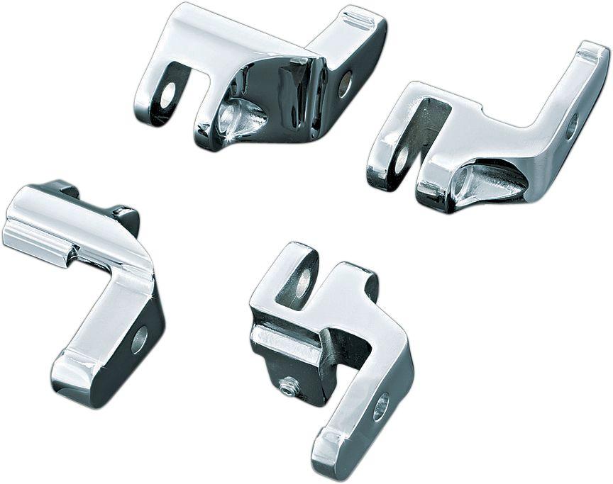 Kuryakyn Chrome Driver Floorboard Relocation Brackets #4588