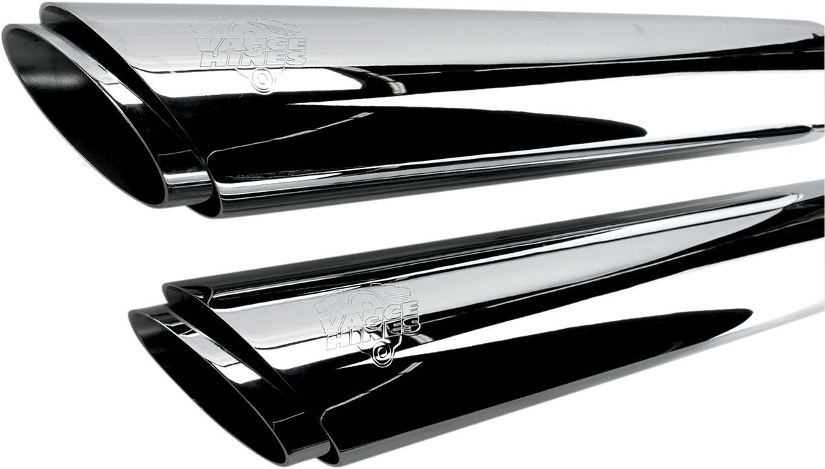 Vance & Hines 3" Round Twin Slash Slip-On Muffler - Part #18010388 - hogparts-uk.myshopify.com