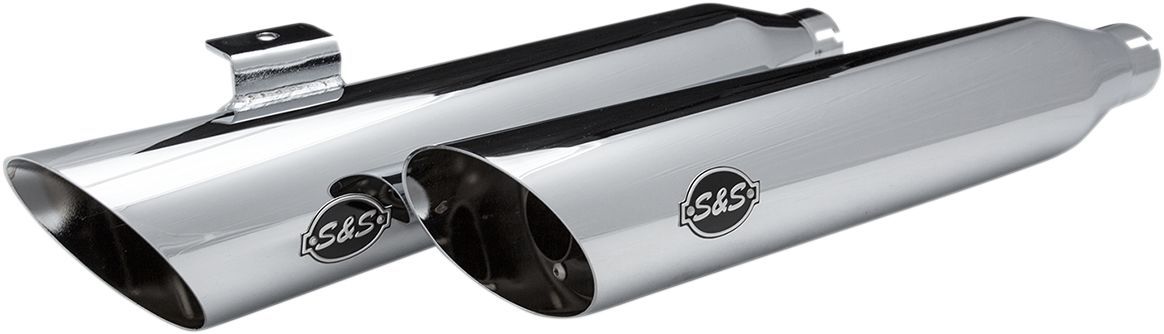 S&S Slash Cut Slip-On Mufflers #550-0722