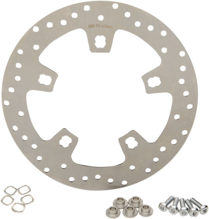 Drag Specialties Rotor Brake Front 11,5" Ground Finish - Part #17103410 - Hogparts UK