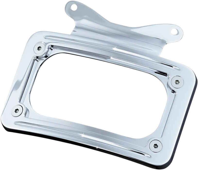 Kuryakyn Curved License Plate Mount with Frame #3157