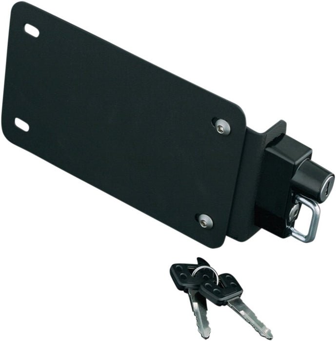Kuryakyn License Plate Mount with Helmet Lock #4248