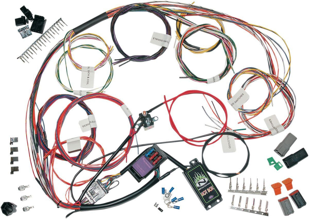 Namz Custom Full Motorcycle Wiring Harness - #21200769