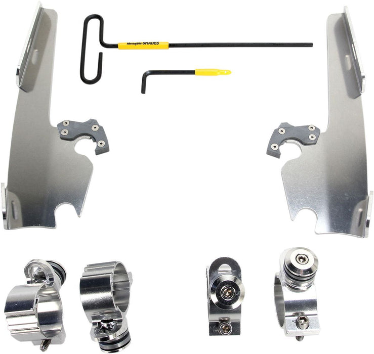 Memphis Shades Fats/Slim Windshield Trigger-Lock Complete Mount Kit #MEK2005