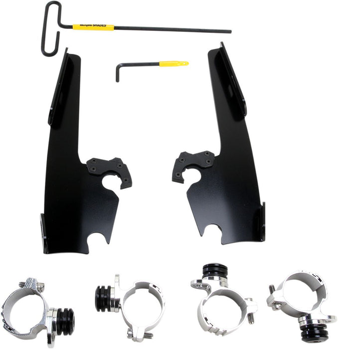 Memphis Shades Fats/Slim Windshield Trigger-Lock Complete Mount Kit #MEB2005