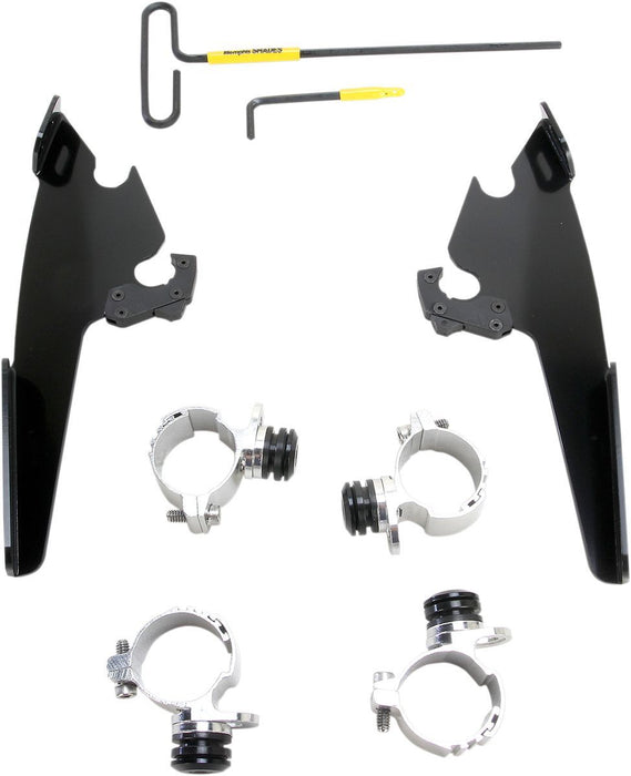 Memphis Shades Fats/Slim Windshield Trigger-Lock Complete Mount Kit #MEB2001