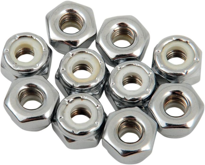 Drag Specialties Nylon Insert Nut 10-32 Chrome - Part #DS190523 - Hogparts UK