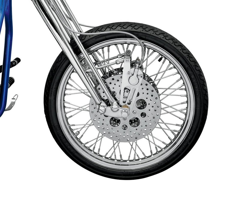 Drag Specialties Front Wheel 21X2.15 Single/Dual-Disc 60-Spoke Chrome - Part #02030090 - Hogparts UK