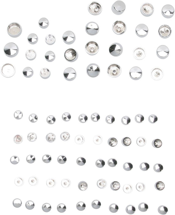 Drag Specialties Bolt Cover Kit Deluxe Chrome - Part #24010697 - Hogparts UK