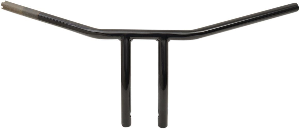 Drag Specialties Handlebar 8" T-Bar Drilled Black TBW - Part #06014228 - Hogparts UK