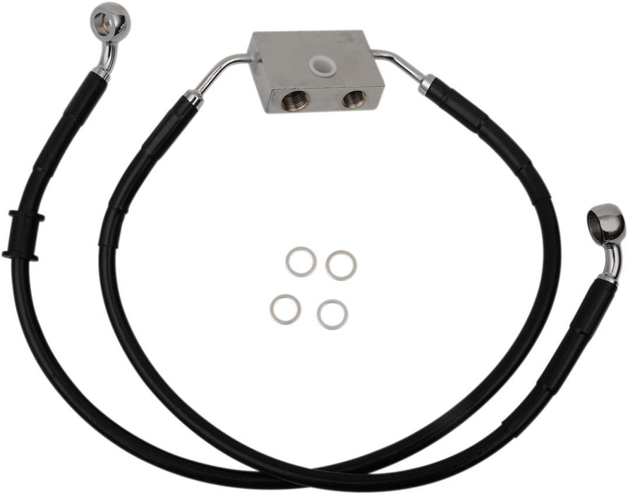Drag Specialties Frt Brake Line Xl Bk +4 - Part #17415305 - Hogparts UK