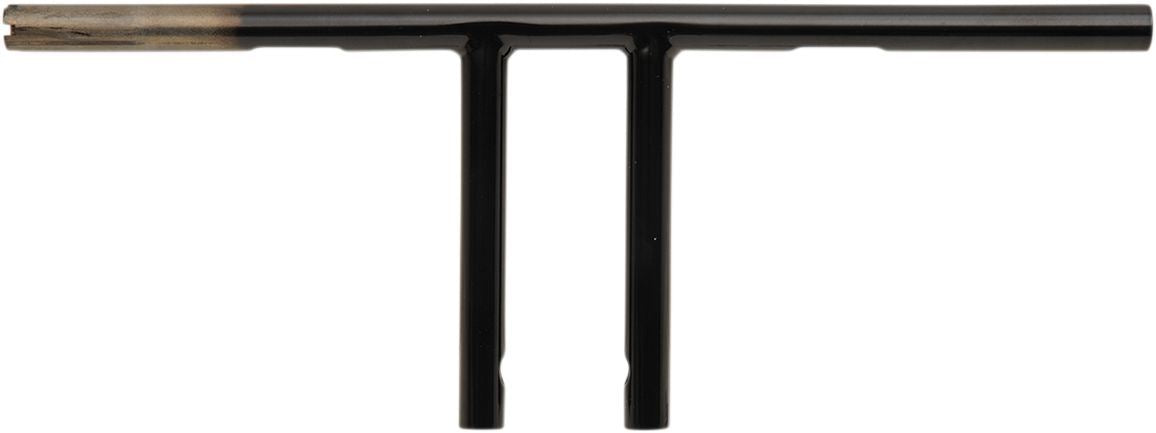 Drag Specialties Handlebar 8" T-Bar Drilled Black TBW - Part #06014219 - Hogparts UK