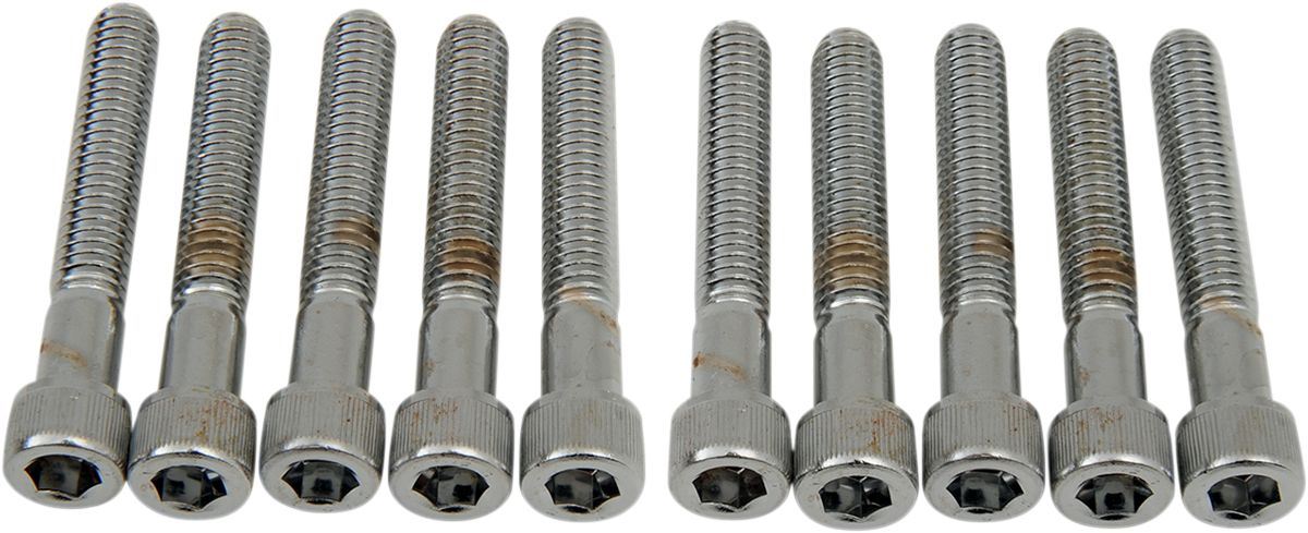 Drag Specialties Socket-Head Bolt 5/16-18X2 Knurled Chrome - Part #DS190550 - Hogparts UK