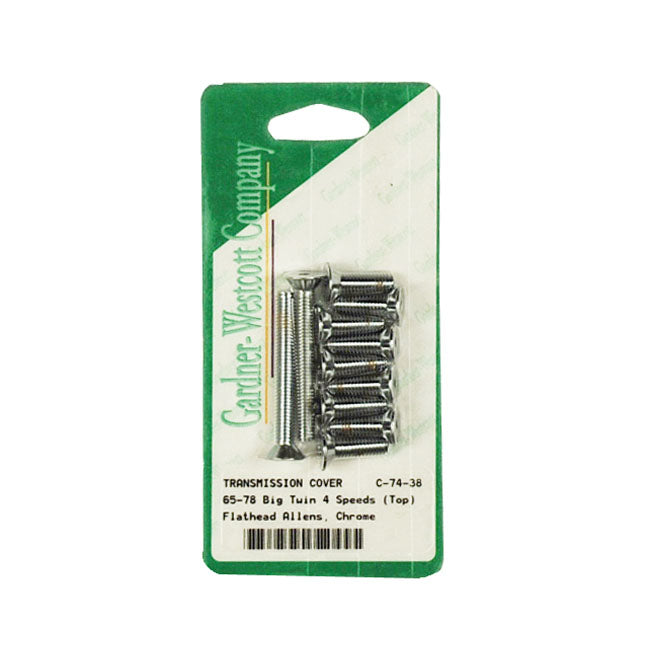Transm. Top Cover Screw Kit, Allen for 59-E79 Big Twin(Footshift); 65-E79 Big TwinHandshift