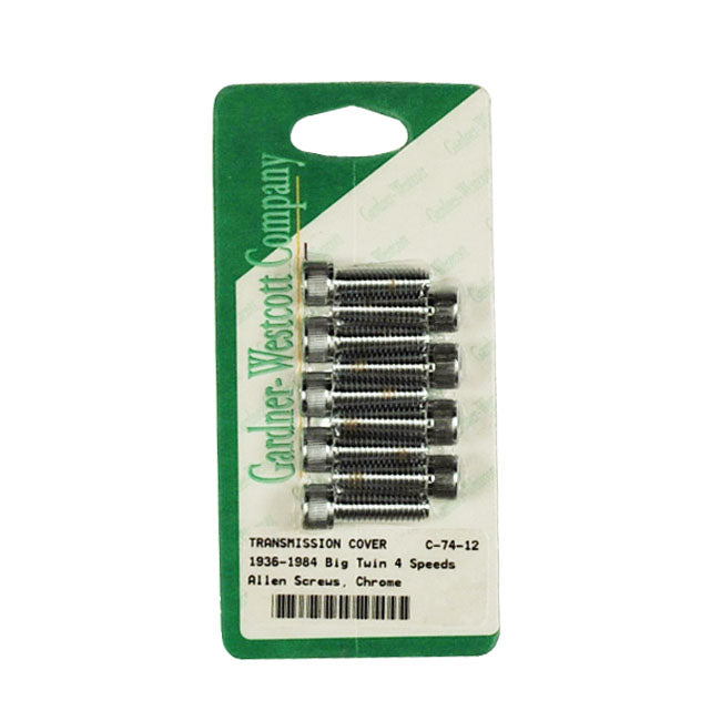 Transm. Side Cover Screw Kit, Allen for 37-86 4-Sp Big Twin