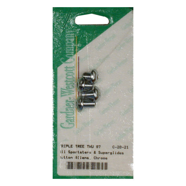 Triple Tree Side Bolt Kit, Buttonhead for 52-87 XL, FX, FXR; 86-15 FXST/C/B (Excl. FXSTD); 93-05 FXDWG