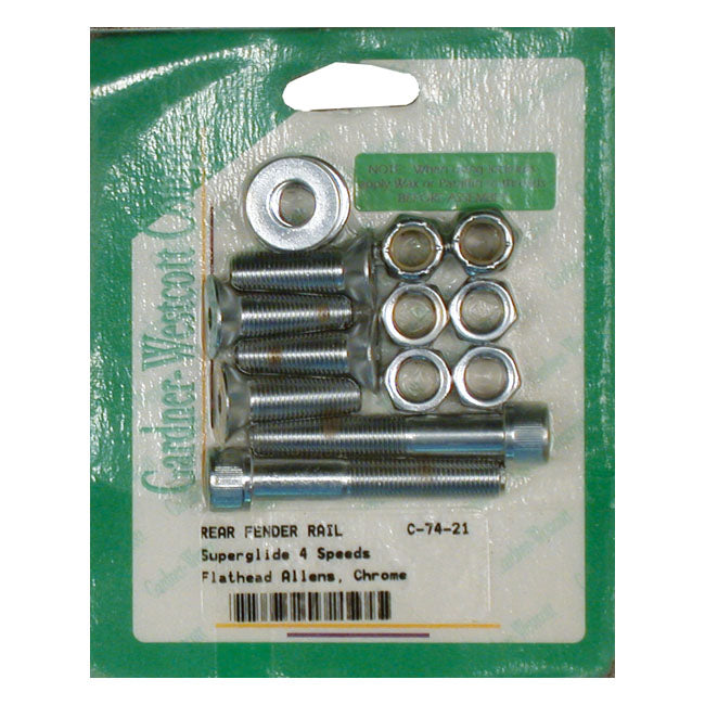 Fender Strut Mount Kit, Allen for 71-85 FX (With C/Sunk Holes, No Sissybar) (Excl. FXR, FXST, FXWG)