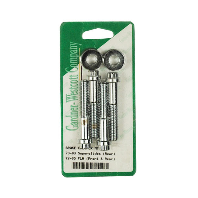 Caliper Bolt Kit, Banana. 12-Point for Front: 73 XL, FX; 72-84 FL . Rear: 73-80 FL, FX .