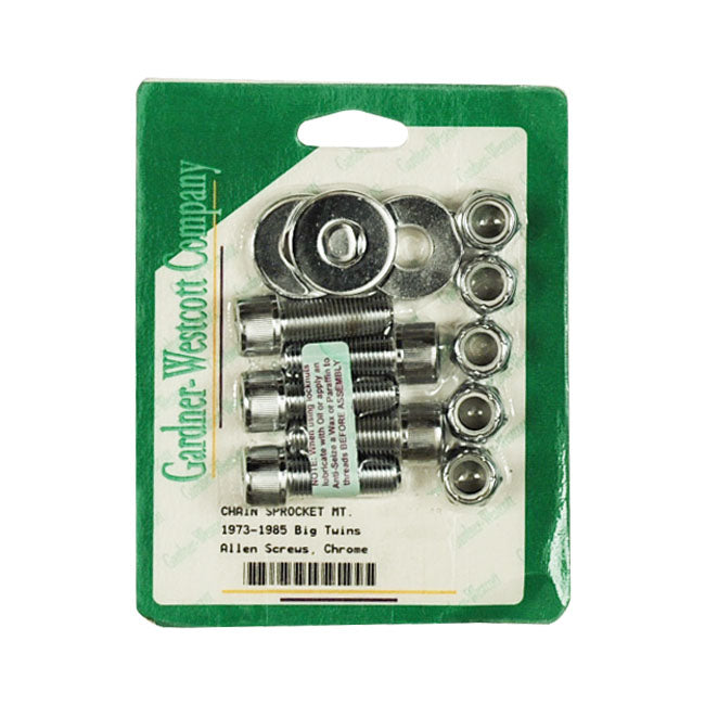 Rear Sprocket Mount Kit, Allen Chr. for 73-84 Fl; 73-E85 FX, FXST