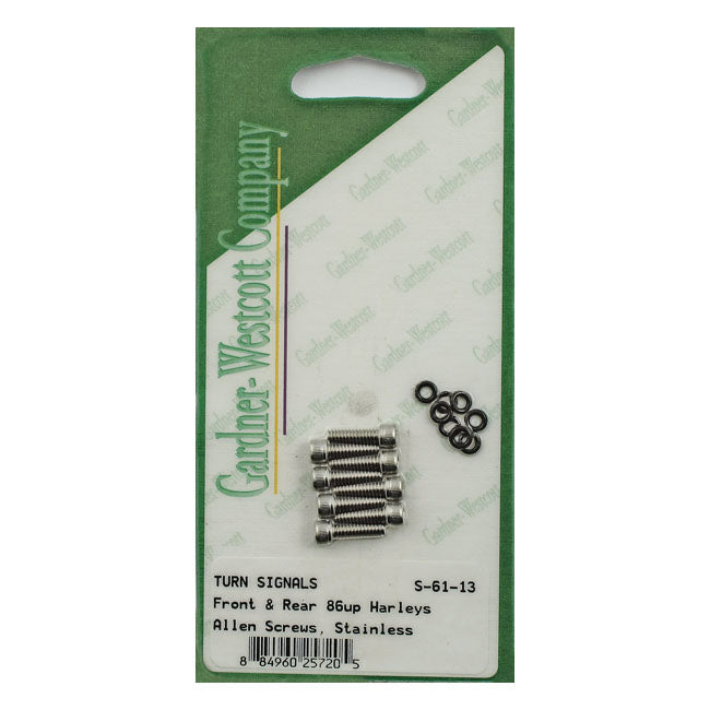 Turn Signal Lens Mount Kit, Ss Allen for Various 86-20 H-D With Screw Mounted Lenses