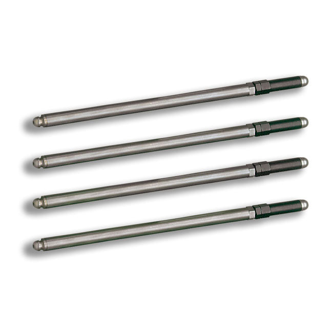 S&S, Adj. Chromoly Pushrod Set. Twin Cam Std Length for 99-17 96", 103", 106" Twin Cam