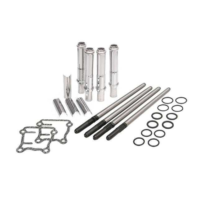 S&S, Adj. Chromoly Pushrod Set. Twin Cam -.070" for 99-17 Twin Cam With 4.850" Cylinders