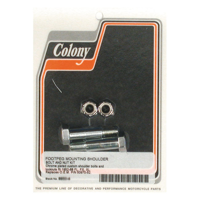 Colony Footpeg Mount Kit for 52-68 Big Twin; 57-68 XL
