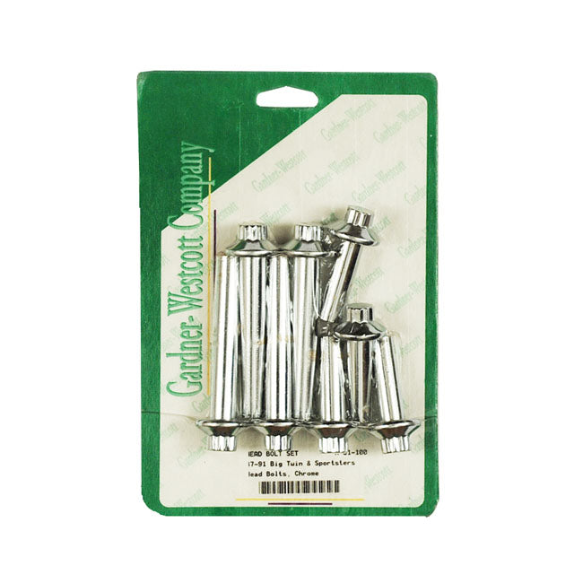 Gw Head Bolt Kit, 12-Point for L85-91 Big Twin; 86-91 XL