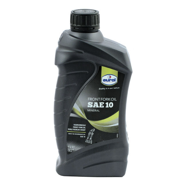 Eurol, Sae 10 Fork Oil. 1 Litre for Std Type B Harley Oil