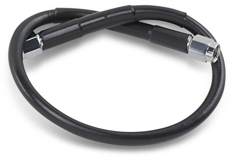 Drag Specialties Universal Brake Line Black Vinyl Coated Stainless Steel Dot An-3 16" - Part #17412705 - Hogparts UK