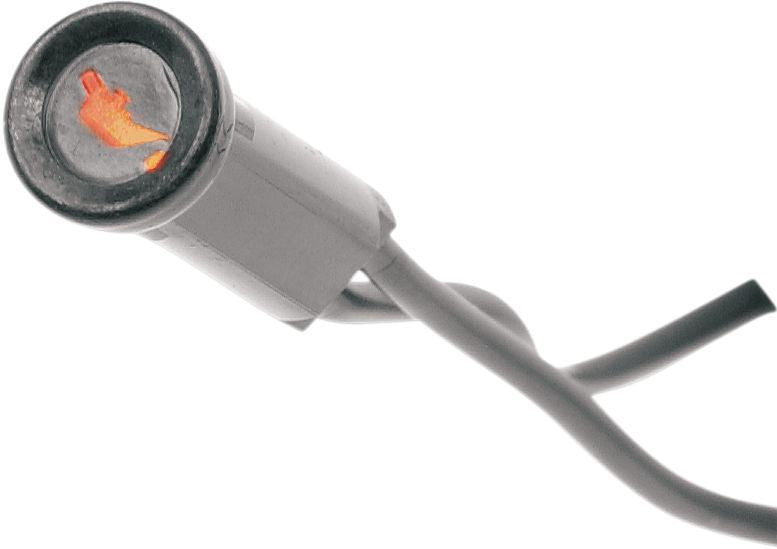 Drag Specialties Snap-In Indicator Light Oil-Pressure 0.3" Black Bezel - Part #22120107 - Hogparts UK
