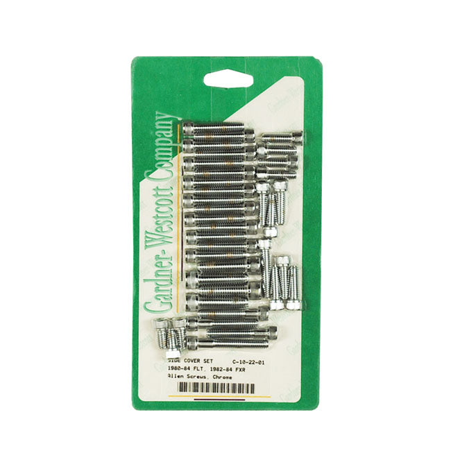 Big Twin Side Cover Mount Kit, Chrome Allen for 80-84 Flt; 82-84 FXR
