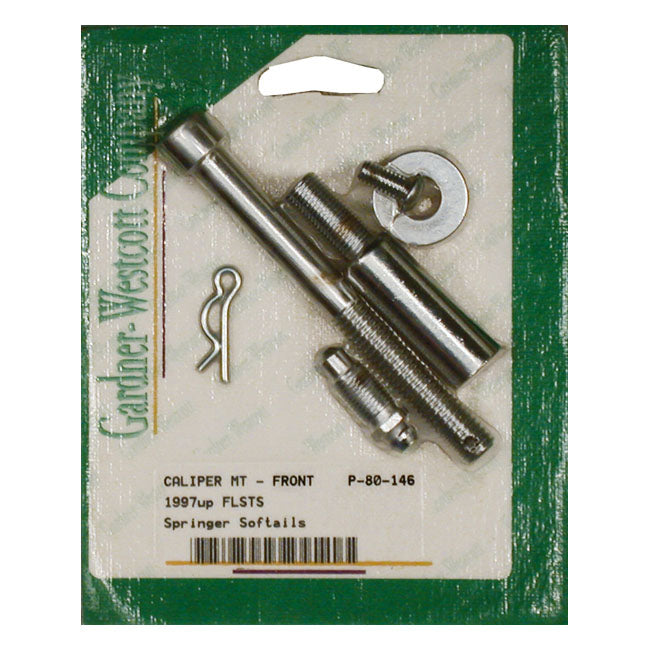 Caliper Mount Kit, Front. Pol. Chrome for 97-07 FLSTS