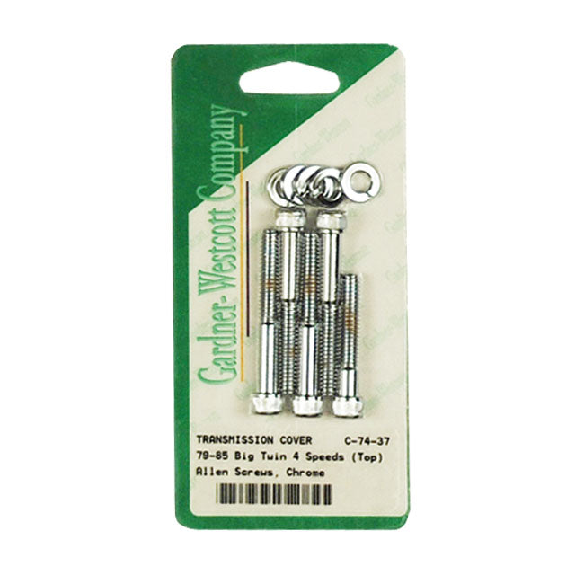 Transm. Top Cover Screw Kit, Allen for L79-86 4-Sp Big Twin
