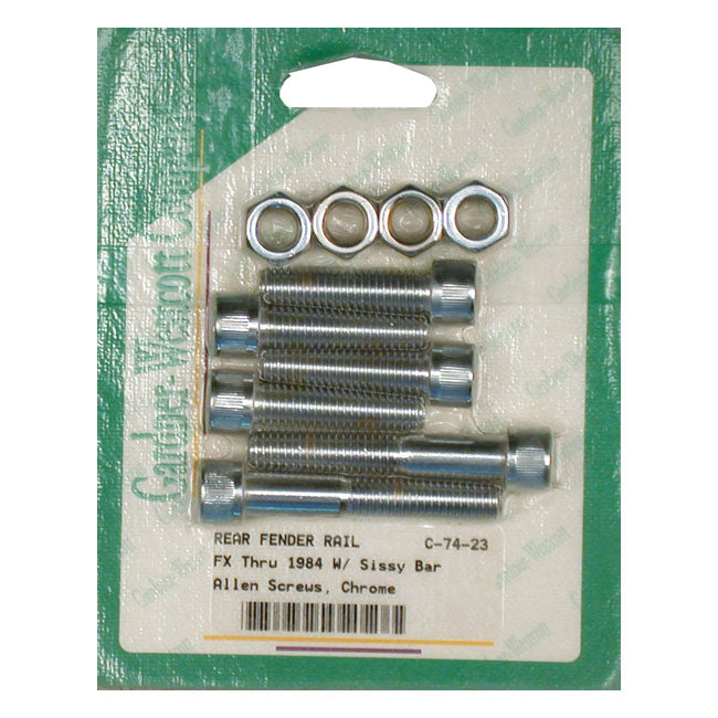 Fender Strut Mount Kit, Allen for 71-85 FX (No C/Sunk Holes, With Sissybar) (Excl. FXR, FXST, FXwg)