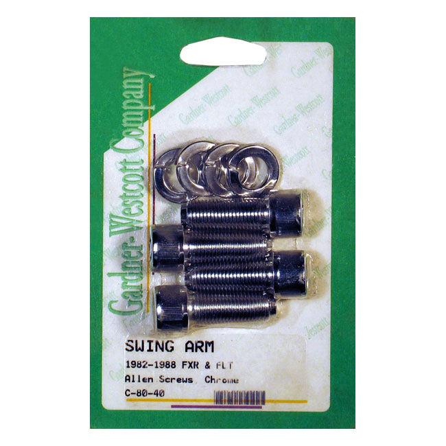 Allen Bolt Kit, Swingarm Pivot Cap Covers for 82-88 FXR, Flt