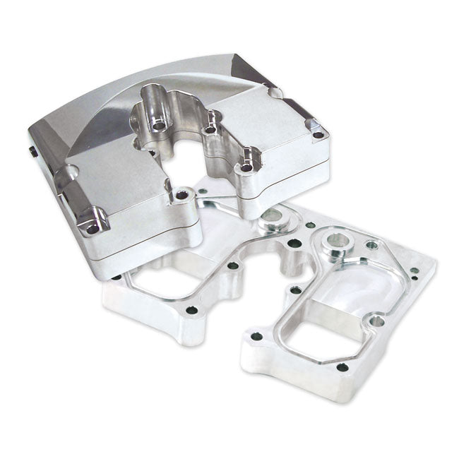 S&S, Shovel Sh Rocker Cover Kit. Polished for 66-84 Shovelhead; All S&S Sh (Shovel Style) Engines