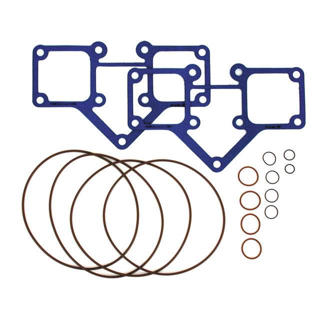 S&S, Rocker Cover Gasket Kit For S&S Sh Rocker Covers for 66-84 Shovelhead With S&S 512491 Billet Rocker Cover Kit; All S&S Sh-Series Engines