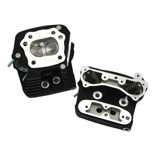 S&S, Superstock Evo Cyl. Head Kit. Black for 84-99 Evo Big Twin