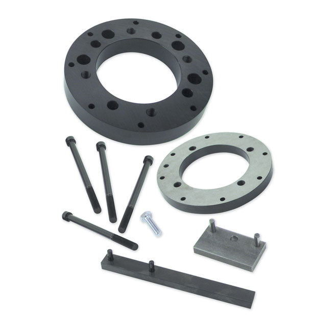 S&S, Cylinder Torque Plate Kit 3-1/2 & 3-5/8" for 84-99 Big Twin& 84-03 XL With Oem Case Bolt Pattern And 3-1/2" & 3-5/8"