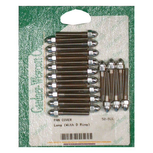 Colony, Panhead Rocker Cover Screw Kit. Chrome Acorn. Long for 48-65 Panhead