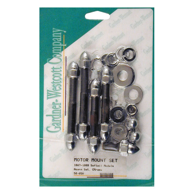 Motor mount Screw Kit, Acorn for 87-99 Softail